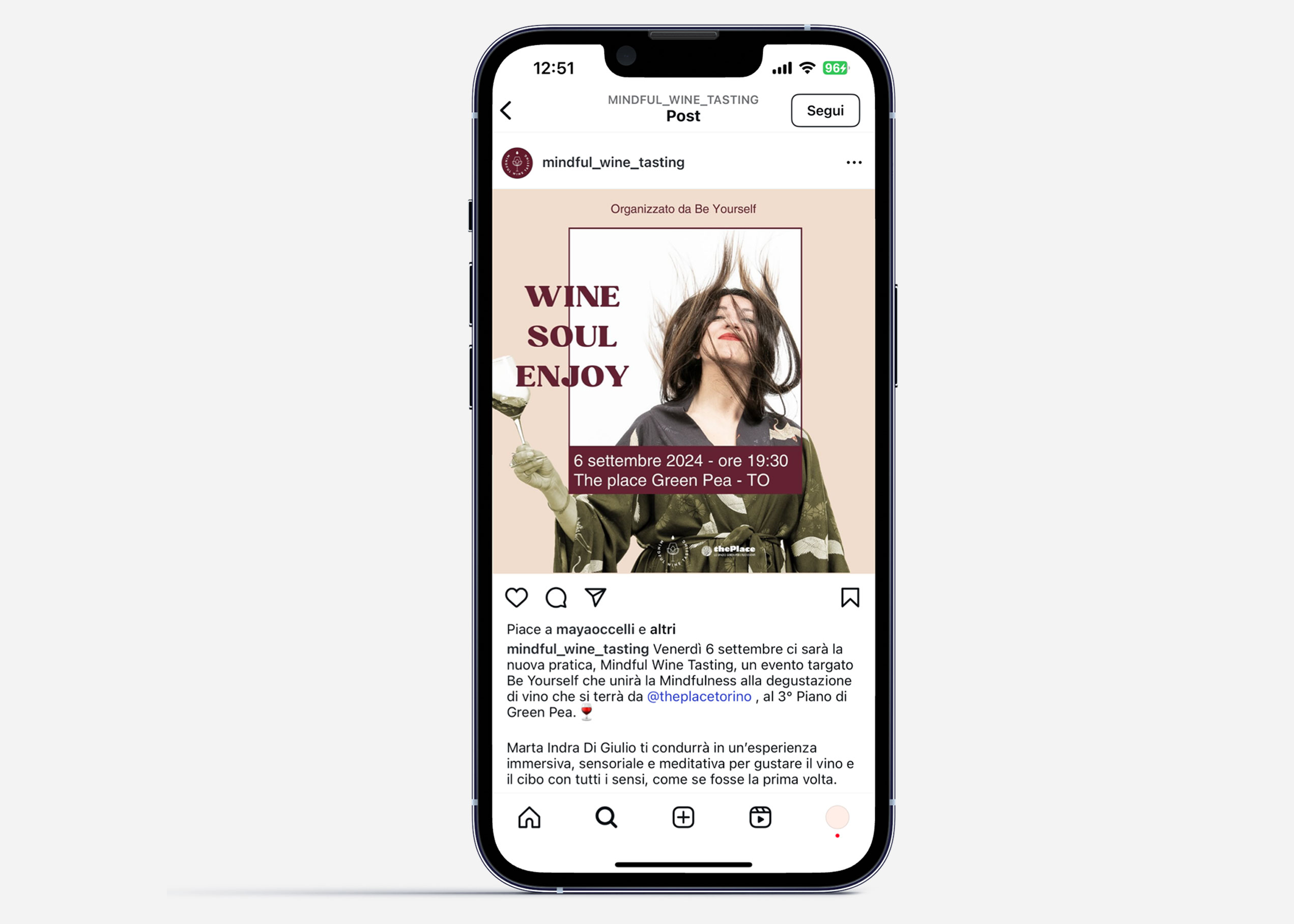 Instagram Mindful Wine Tasting